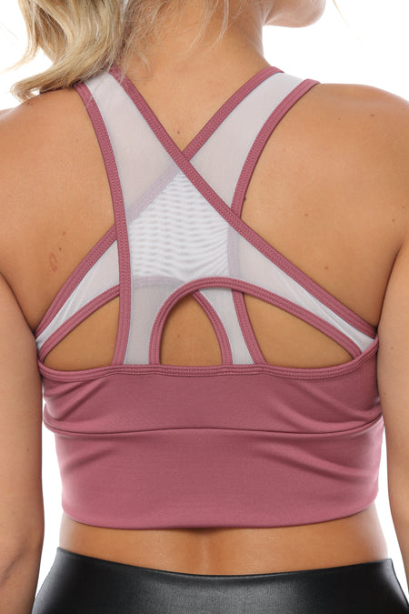 Crop top Estrella con copas removibles y secado rápido