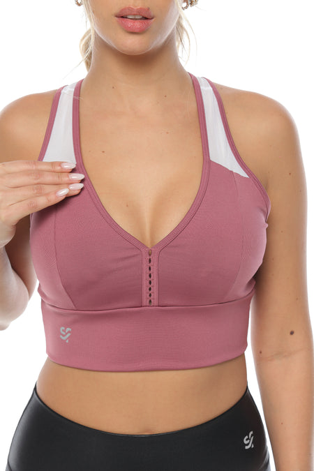 Crop top Estrella con copas removibles y secado rápido