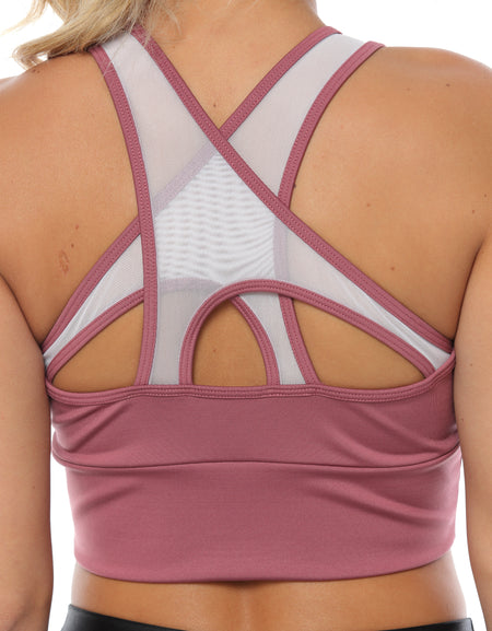 Crop top Estrella con copas removibles y secado rápido