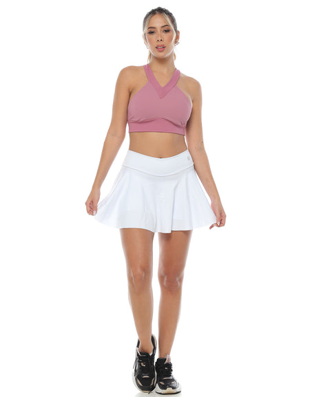 Falda Short Cintura Alta Y Secado Rápido