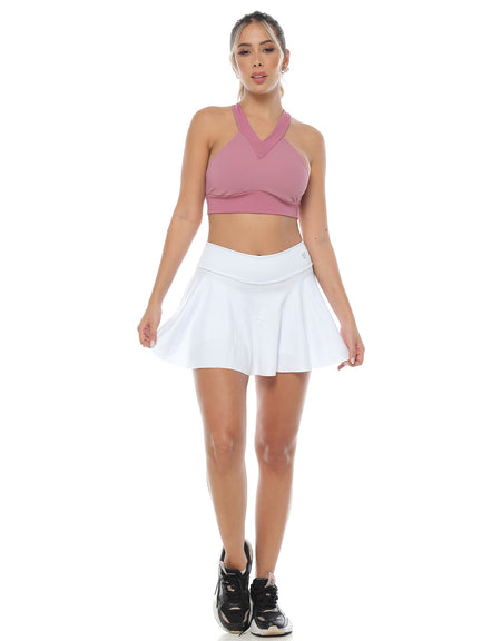Falda Short Cintura Alta Y Secado Rápido