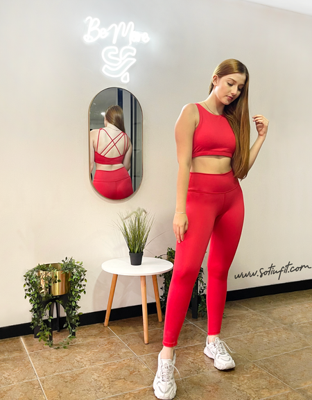 Legging tiro alto con compresión media y secado rápido
