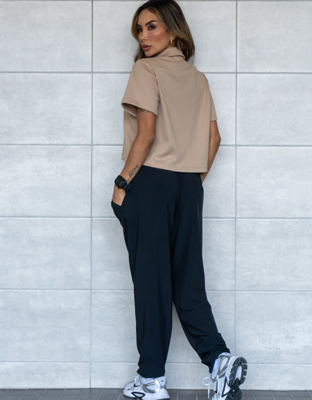 Camiseta Rib Boxy – Actitud relajada, estilo definido  REF: 01-590